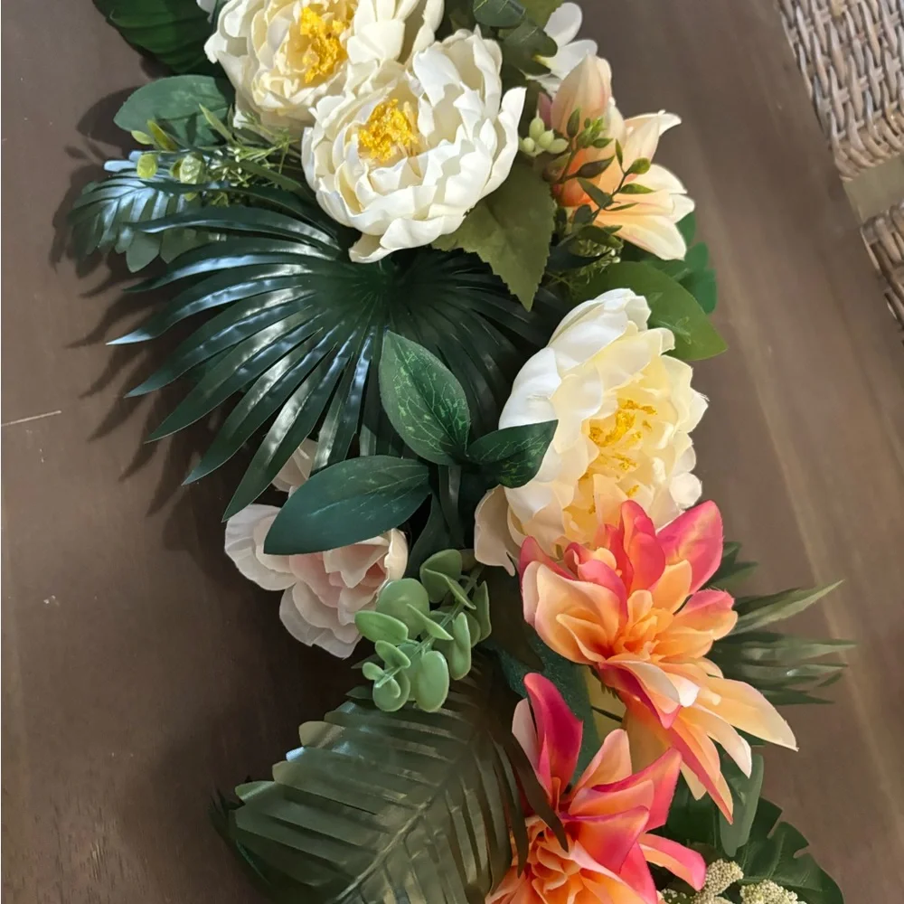 Tropical Floral Arrangement Table Runner Garland/Arch decor Wedding Bridal Party